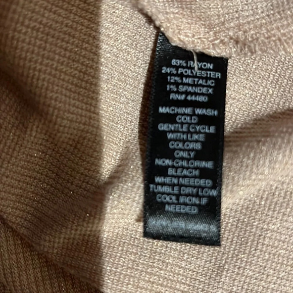 Project Runway  glitter long sleeve turtleneck holiday sweater - Picture 8 of 10